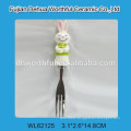 Cutely spoon with ceramic rabbit handle